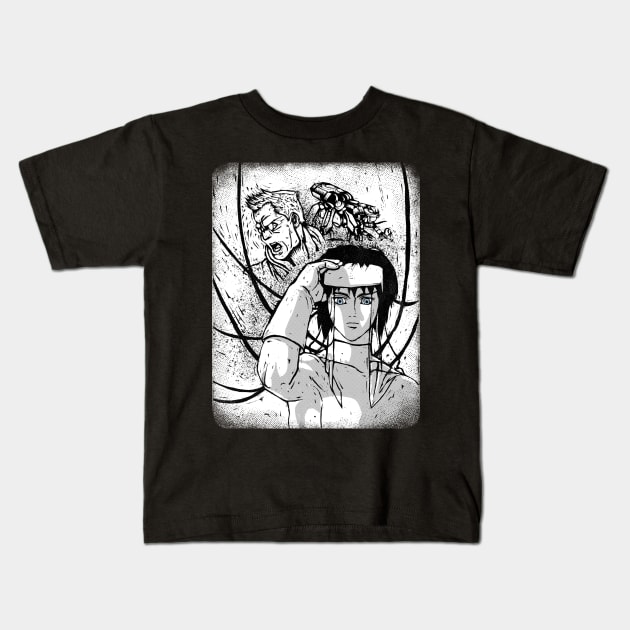 Ghost In The Shell Kids T-Shirt by Little Bad Wren 